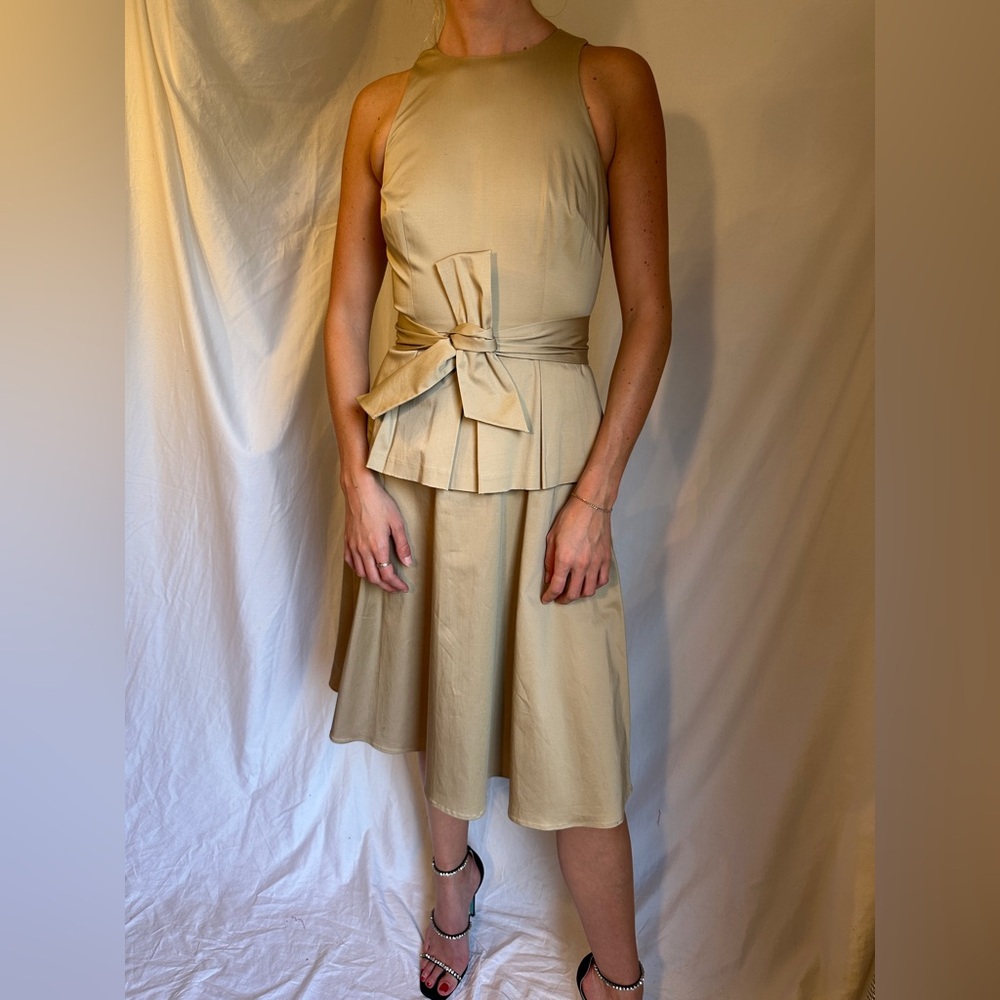 ANTONIO MELANI Beige A-Line Skirt